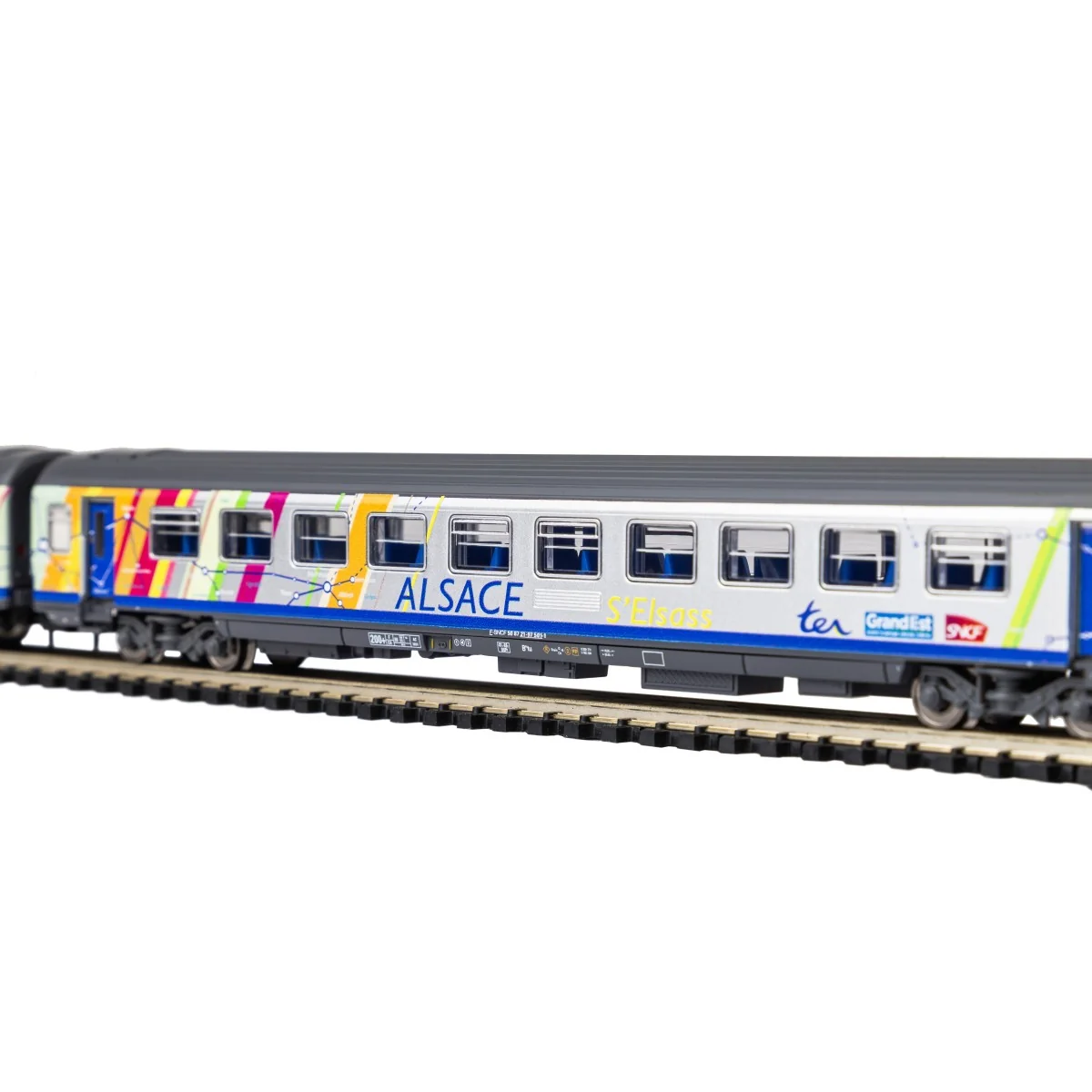 Piko 94510 Set de 2 voitures Corail Alsace, 2ème classe B11tu/B11tu, logo carmillon, SNCF, N - 1/160 Piko Piko_94510 - 6