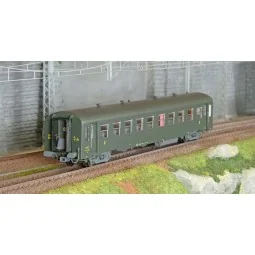Models Word 40020 Short USI coach, SNCF, Bmyfi U60, green, 1956 mar...