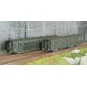 Models Word 40021 Set de 2 voitures USI courte, SNCF, Bmyfi U60, vert, marquage 1956 Models World MW_40021 - 1 MW_40021-Models Word 40021 Set de 2 voitures USI courte, SNCF, Bmyfi U60, vert, marquage 1956