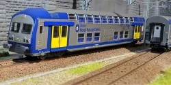 ViTrains 1105L Set de 3 voitures voyageurs VO2N SNCF, livré Nord Pas de Calais, Logo carmillon, avec éclairage ViTrains ViTrains