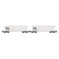 HR6675-Rivarossi HR6675 Set of 2 bogie hopper wagons, grey, ATIR-RAIL