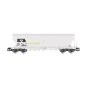 Rivarossi HR6675 Set of 2 bogie hopper wagons, grey, ATIR-RAIL HR6675-Rivarossi HR6675 Set of 2 bogie hopper wagons, grey, ATIR-RAIL