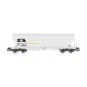 Rivarossi HR6675 Set of 2 bogie hopper wagons, grey, ATIR-RAIL HR6675-Rivarossi HR6675 Set of 2 bogie hopper wagons, grey, ATIR-RAIL