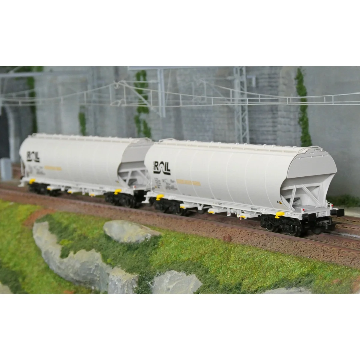 Rivarossi HR6675 Set de 2 wagons trémies à bogies, gris, ATIR-RAIL Rivarossi HR6675 - 5