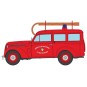 CB-204-Ree Models CB204 Renault Juvaquatre Break "FIRE DEPARTMENT" Car with Glazed Doors + Ladder