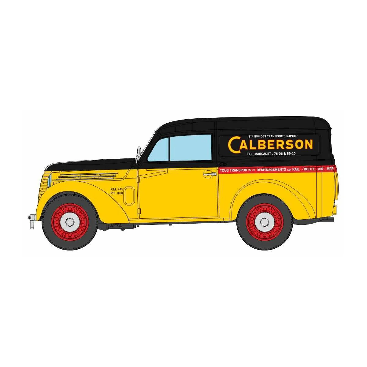 Ree Modeles CB207 Renault Juvaquatre Panel Van "CALBERSON" - CB-207