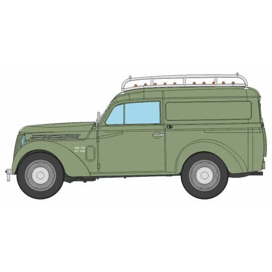 CB-209-Ree Modeles CB209 Renault Juvaquatre panel van, Green + gallery