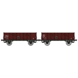 Ree Modeles WB916 Set of 2 tipper wagons with metal bodies, SNCF, e...
