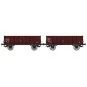 Ree Modeles WB916 Set of 2 metal-bodied tipper wagons, SNCF, Era III WB-916-Ree Modeles WB916 Set of 2 metal-bodied tipper wagons, SNCF, Era III