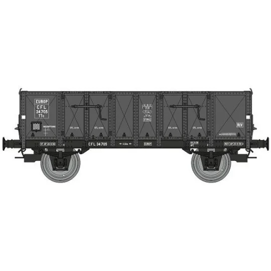 WB-919-Ree Modeles WB919 Wagon Tombereau caisse métallique, CFL, ep.III