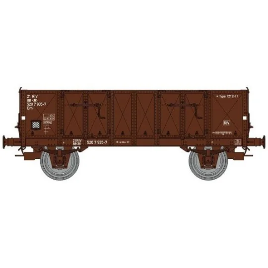 WB-925-Ree Modeles WB925 Tipper Wagon with metal body, brown, SNCB, ep.IV