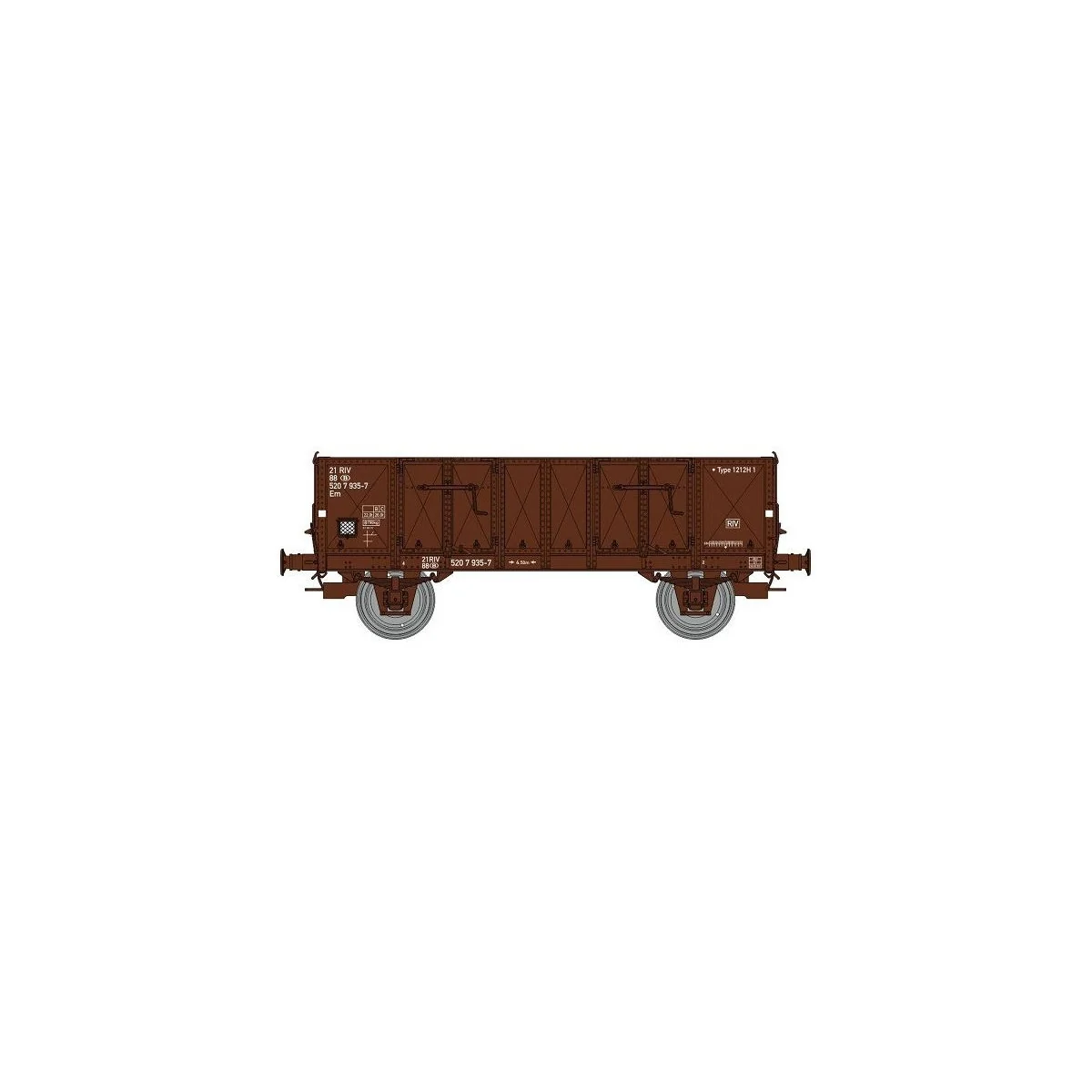 Ree Modeles WB925 Tipper Wagon with metal body, brown, SNCB, ep.IV ...