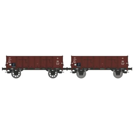 WB-926-Ree Modeles WB926 Set of 2 Metal Body Dump Wagons, DB, Era III