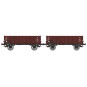 WB-926-Ree Modeles WB926 Set of 2 Metal Body Dump Wagons, DB, Era III