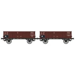 Ree Modeles WB928 Set of 2 Dump Wagons with Metal and Wooden Body, ...
