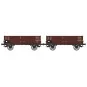 Ree Modeles WB928 Set of 2 Dump Wagons with Metal and Wooden Body, ... WB-928-Ree Modeles WB928 Set of 2 Dump Wagons with Metal and Wooden Body, DR, Era III