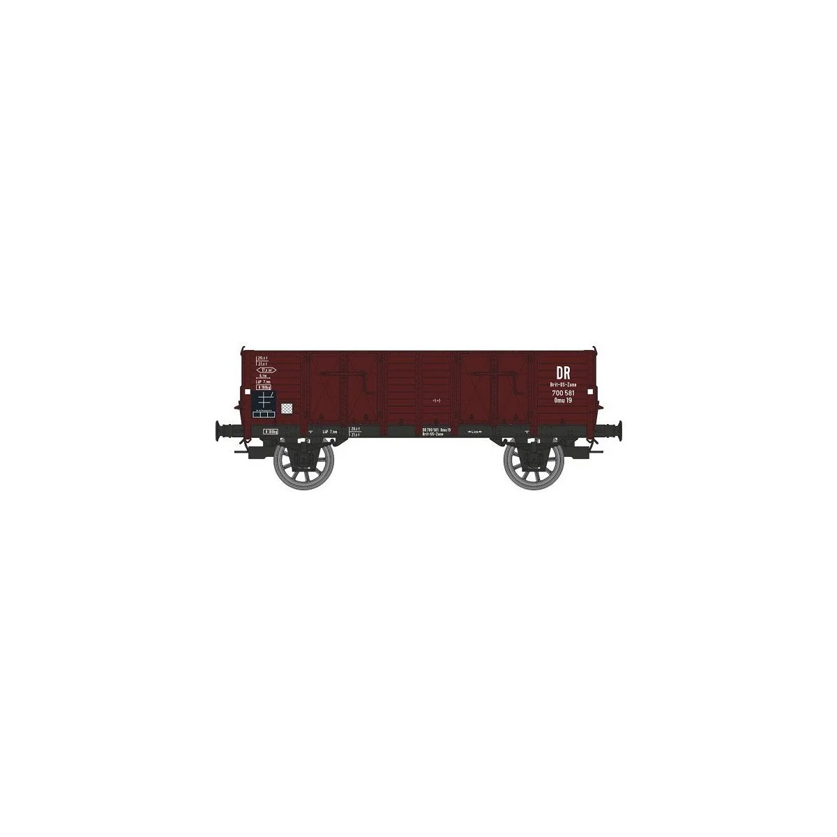 Ree Modeles WB930 Wooden Box Tipper Wagon, DR, ep.III - WB-930