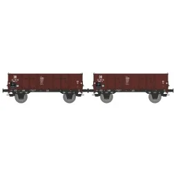 Ree Modeles WB931 Set of 2 Wooden-Body Dump Wagons, DR, Era IV - WB...