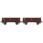 Ree Modeles WB931 Set of 2 Wooden-Body Dump Wagons, DR, Era IV WB-931-Ree Modeles WB931 Set of 2 Wooden-Body Dump Wagons, DR, Era IV