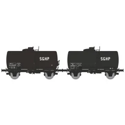 Ree models WB868 Set of 2 Petrol, SNCF, SGHP tank wagons - WB-868