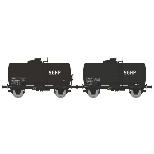 WB-868-Ree modeles WB868 Set de 2 wagons citerne Pétrol, SNCF, SGHP