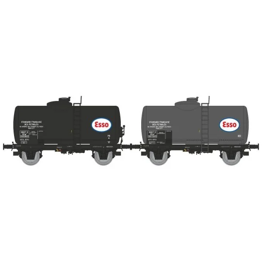 WB-870-Ree modeles WB870 Set de 2 wagons citerne Pétrol, SNCF, ESSO
