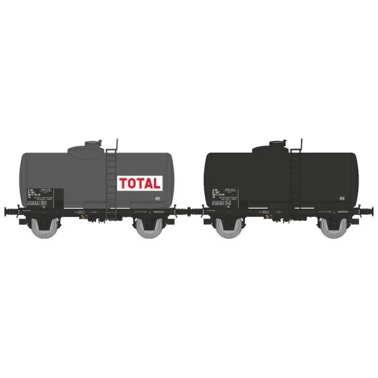 WB-872-Ree modeles WB872 Set de 2 wagons citerne Pétrol, SNCF, TOTAL