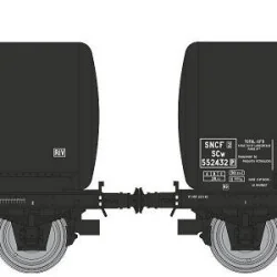 Ree modeles WB874 Set de 2 wagons citerne Pétrol, SNCF, TOTAL Ree Modeles WB-874 - 1