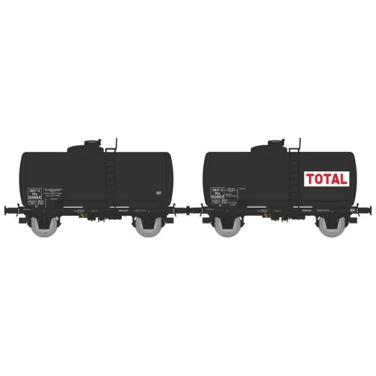 WB-874-Ree modeles WB874 Set de 2 wagons citerne Pétrol, SNCF, TOTAL