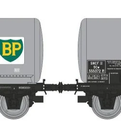 Ree modeles WB876 Set de 2 wagons citerne Pétrol, SNCF, BP Ree Modeles WB-876 - 1
