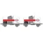Ree Models WB878 Set of 2 Petrol Tank Wagons, SNCF, ESSO, White WB-878-Ree Models WB878 Set of 2 Petrol Tank Wagons, SNCF, ESSO, White