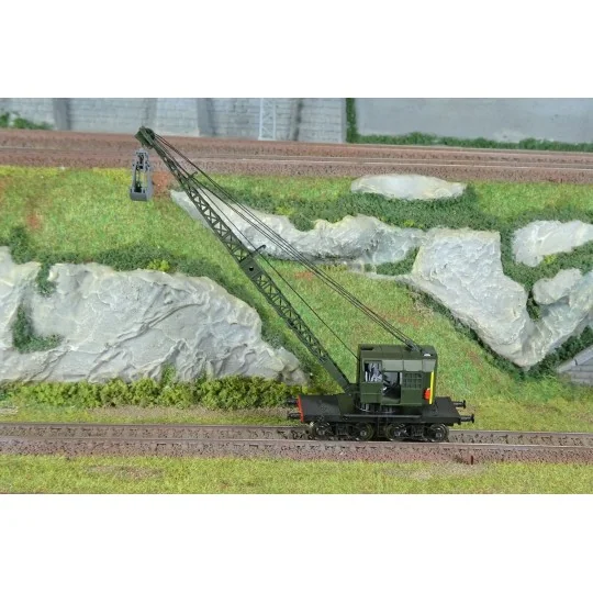 WB-792-Ree Modeles WB792 Grue BONDY sur bogie, SNCF, Région EST