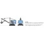 CB-156-Ree Modeles CB156 Bondy Excavator on Blue Tracks, Motor Loader