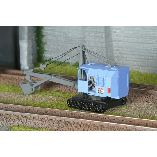 CB-156-Ree Modeles CB156 Bondy Excavator on Blue Tracks, Motor Loader