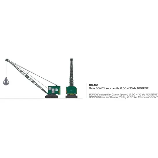 CB-158-Ree Modeles CB158 BONDY crawler crane G.3C no. 13, NOGENT