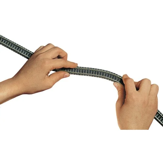 Fle_9106-Fleischmann 9106 Flexible rail with ballast, length 777mm