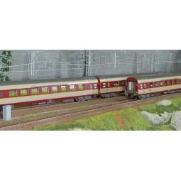 LS Models 40080DC Set de 3 voitures Grand Confort Aquitaine A3rtux + A8tu + A8u, livré origine, Sud-Ouest, éclairées Ls models L