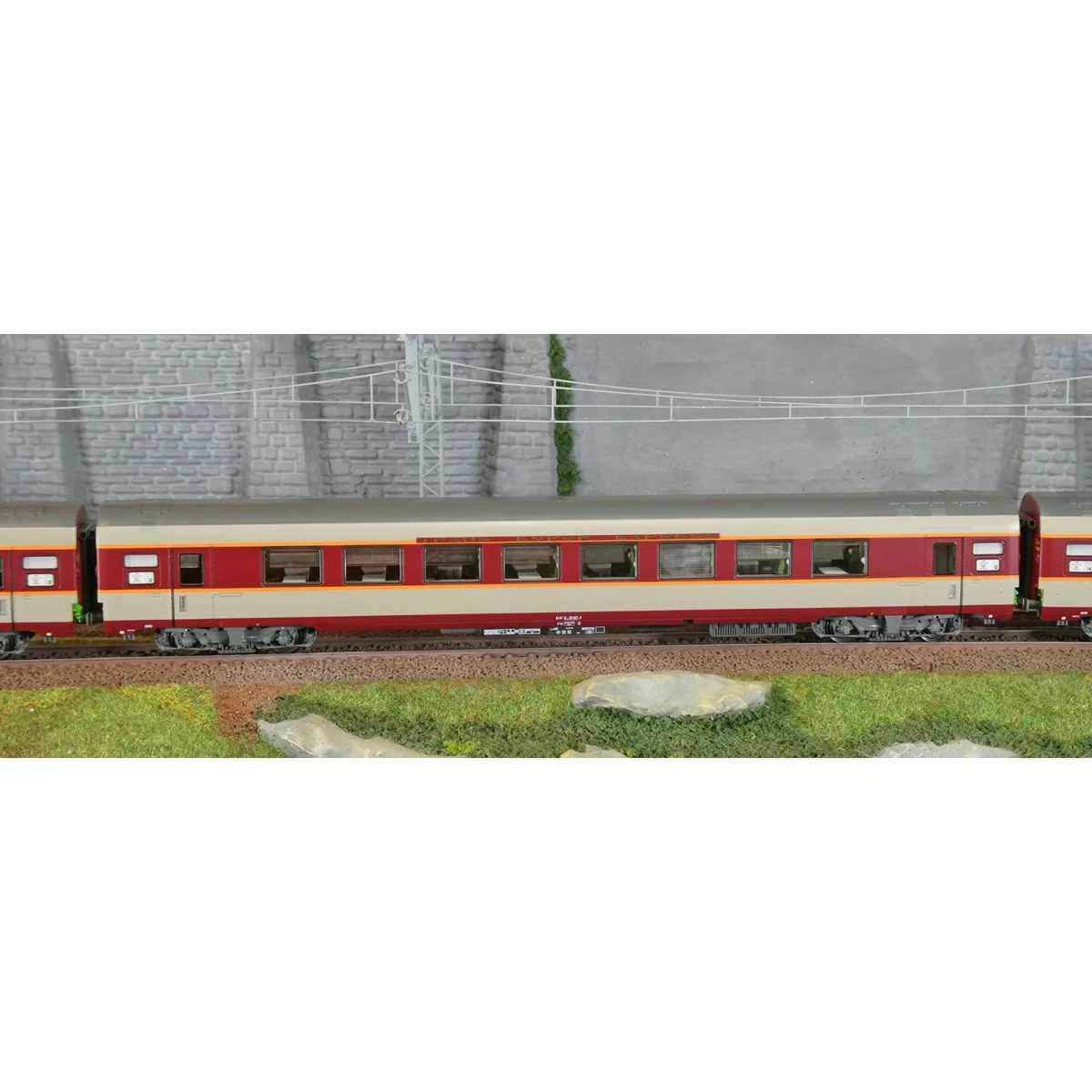 LS Models 40080DC Set de 3 voitures Grand Confort Aquitaine A3rtux + A8tu + A8u, livré origine, Sud-Ouest, éclairées Ls models L