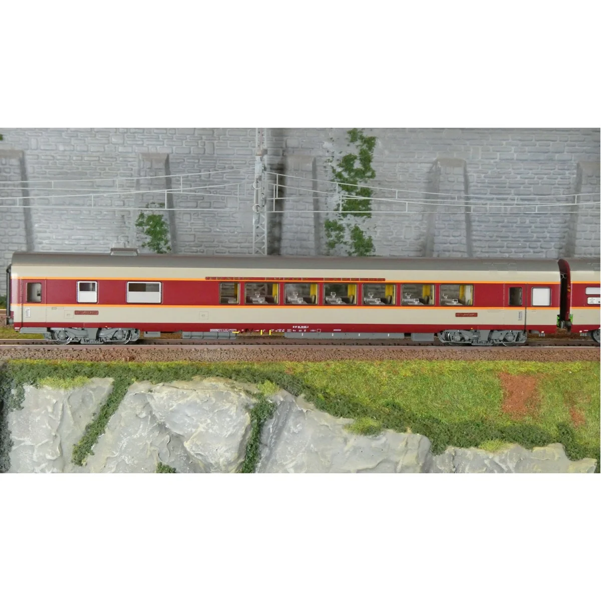 LS Models 40081DC Set de 3 voitures Grand Confort Aquitaine A8tu + A8u + Vru, livré origine, Sud-Ouest, éclairées Ls models Lsm_