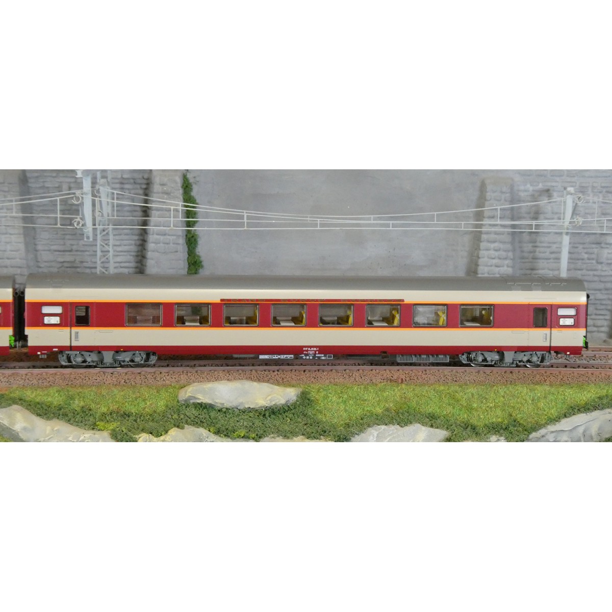 LS Models 40081DC Set de 3 voitures Grand Confort Aquitaine A8tu + A8u + Vru, livré origine, Sud-Ouest, éclairées Ls models Lsm_