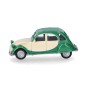 Herpa_020817-007-Herpa 020817-007 Voiture 2CV Charleston, vert/beige