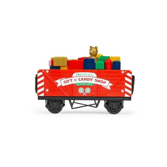 R9363M-Hornby R9363M Christmas Santa's Express Starter Set, Steam Locomotive + Battery-Powered Wagons