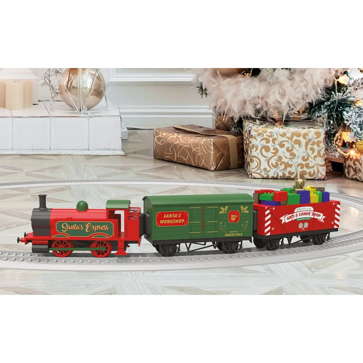 Hornby R9363M Christmas Santa's Express Starter Set, Steam Locomoti...