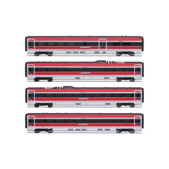 HN3514-Arnold HN3514 Set of 4 complementary for TGV Frecciarossa 1000, FS, N 1/160