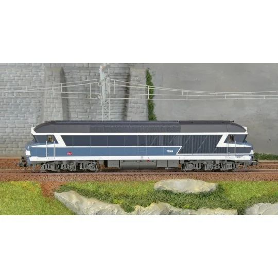 HJ2622-Jouef HJ2622 Locomotive diesel CC 72084, SNCF, livrée bleue, logo Carmillon