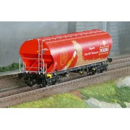 Rivarossi HR6679 Wagon trémie à bogies, rouge, Trasporto Malto 100% Italiano per PERONI Rivarossi HR6679 - 1