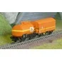 Arnold HN6679 Set of 2 tank and covered wagons with axles, Type G4,... HN6679-Arnold HN6679 Set of 2 tank and covered wagons with axles, Type G4, COLAS Rail, N - 1/160