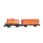 HN6679-Arnold HN6679 Set of 2 tank and covered wagons with axles, Type G4, COLAS Rail, N - 1/160