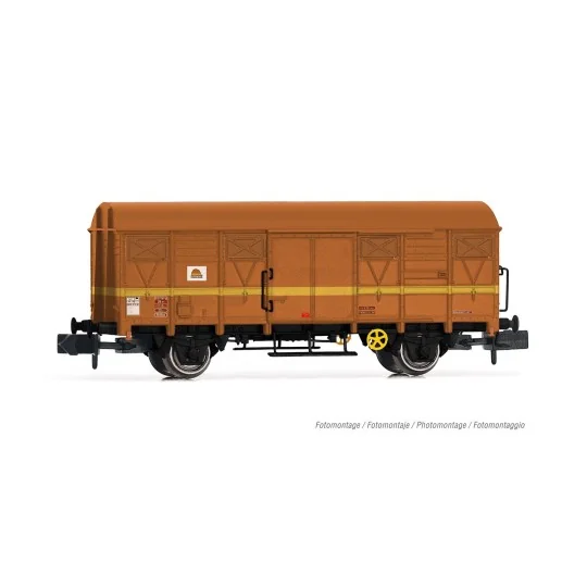 HN6679-Arnold HN6679 Set of 2 tank and covered wagons with axles, Type G4, COLAS Rail, N - 1/160