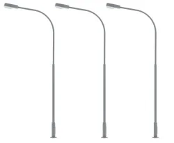 Faller 180119 Lighting, Street Lamps 9.5cm , with LEDs (x3)